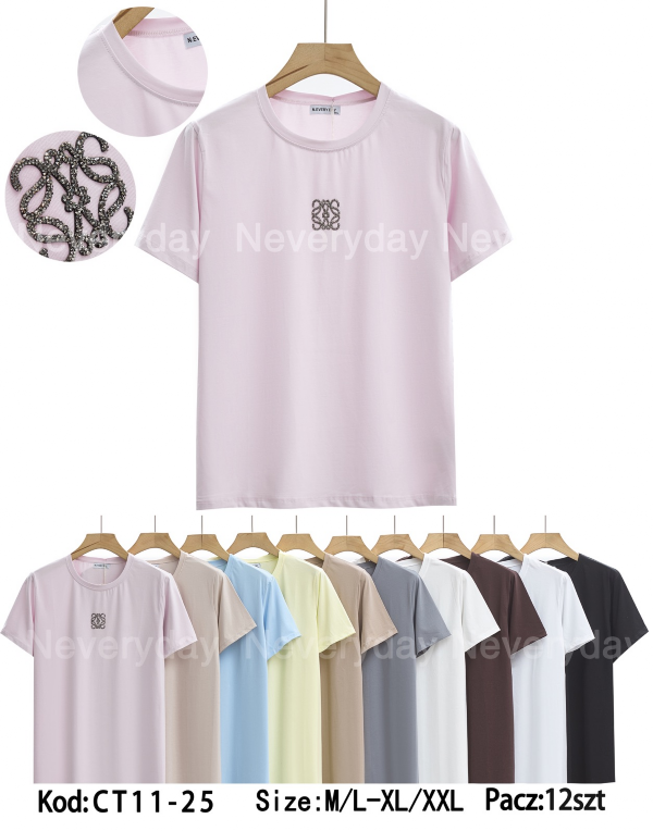 Bluzki damskie Roz M/L-XL-2XL, Mix Kolor Paczka 12 szt